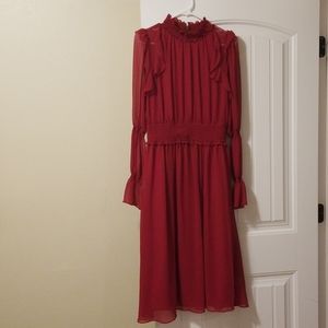 Beautiful old fashioned high-necked dress